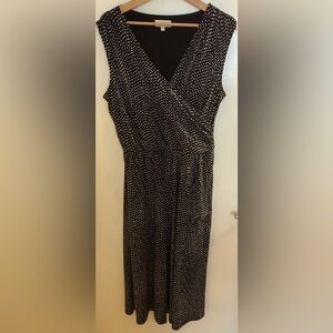 Navy polka dot jumpsuit